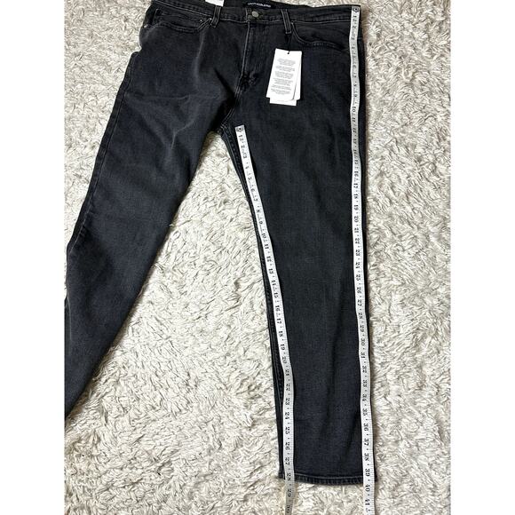 Calvin Klein Jeans Skinny Leg NWT Light Black Men Size 38x30 Classic Comfy Jeans - Picture 4 of 15